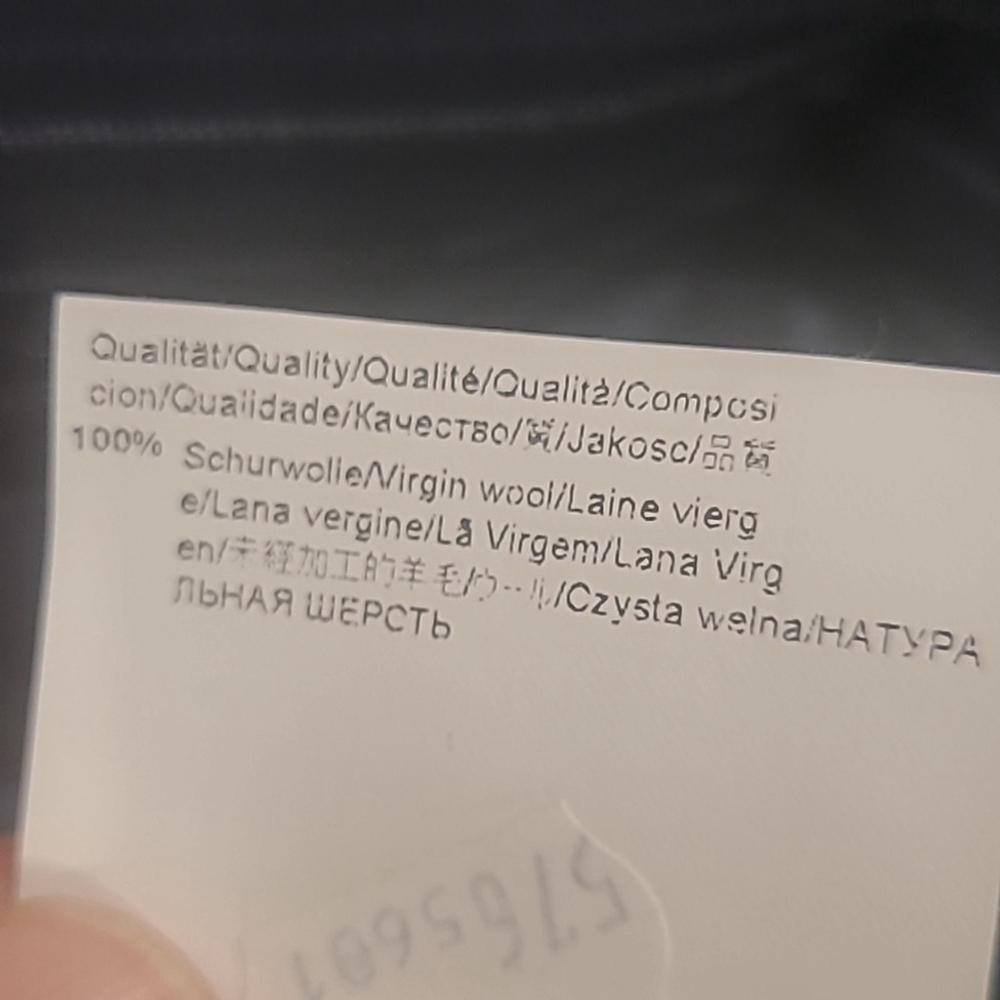 Hugo Boss 46R Wool Blazer Sport Coat Jacket Striped Navy & black 2 Buttons Long - Picture 9 of 9